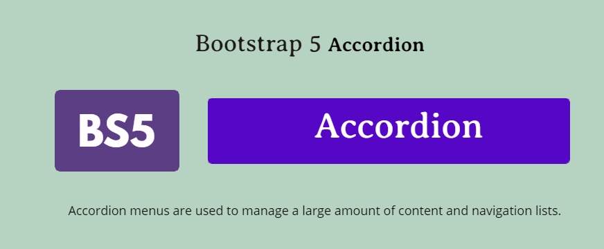 Bootstrap 5 Accordion