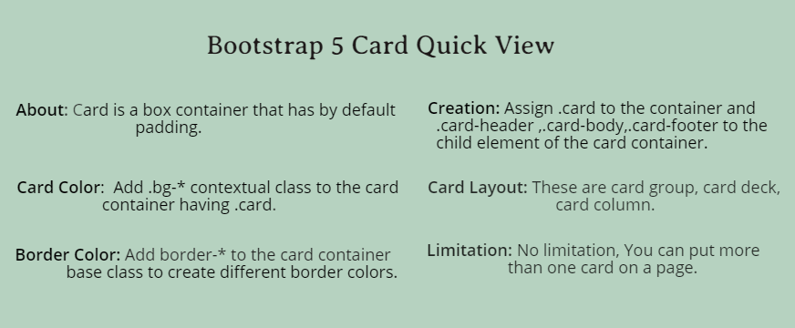 Bootstrap 5 Card
