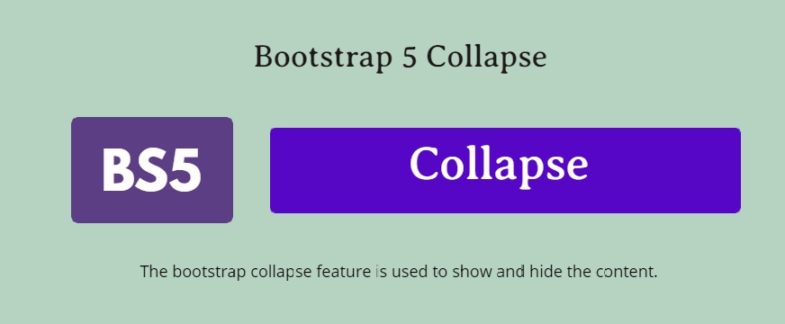 Bootstrap 5 Collapse