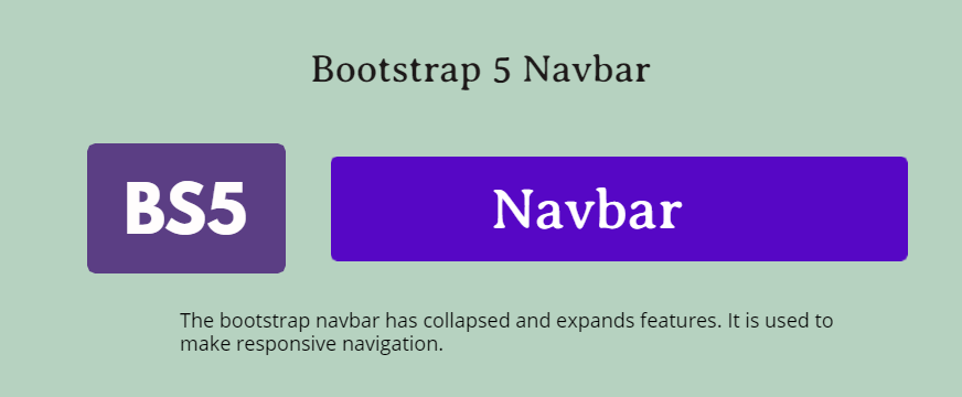 Bootstrap 5 Navbar Menu