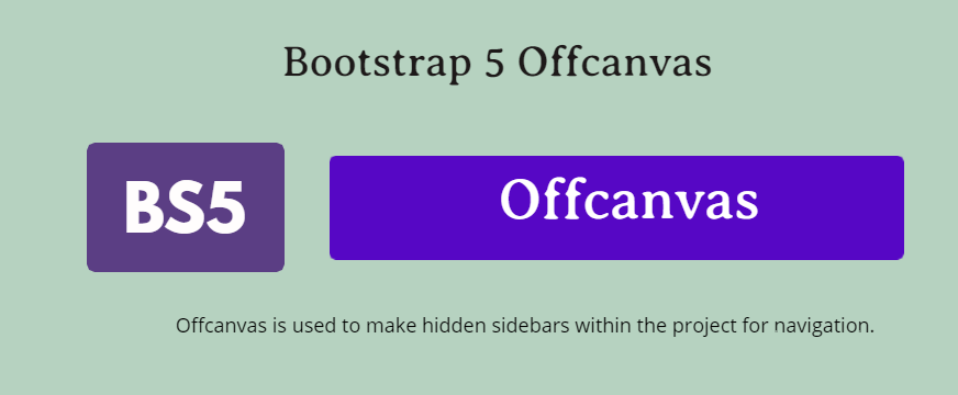 Bootstrap 5 Offcanvas
