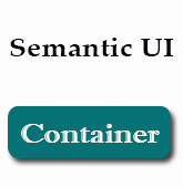 Semantic UI | Container